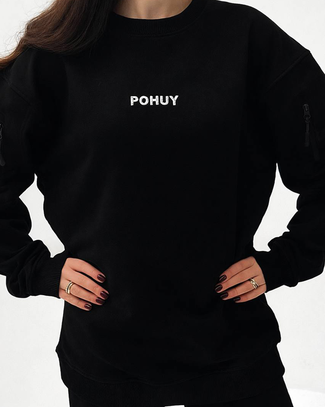 Світшот POHUY minimal (з кишенями) - Зображення 2