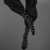 POHUY Black Pattern Socks